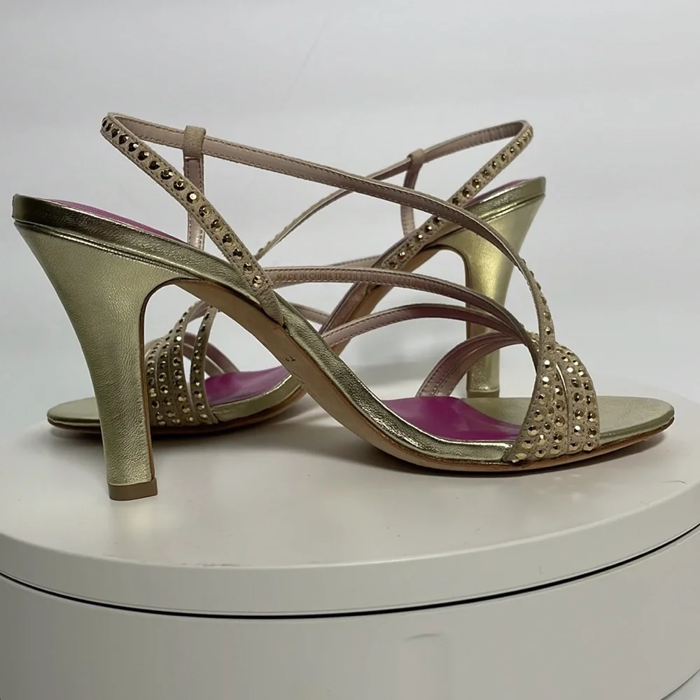 Trina Turk Heels Sandals Pink insole dress party shoes New size 7.5 M